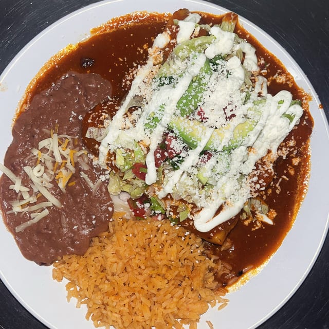Enchiladas Roja Hot.