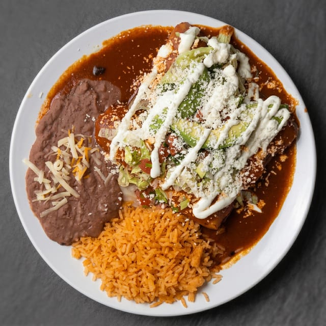 Enchiladas Roja Hot.