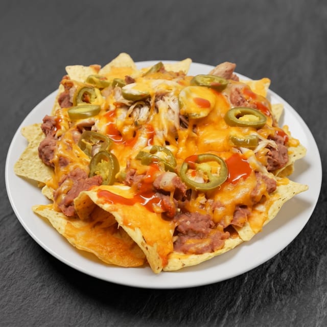 Loaded Chicken Nachos.